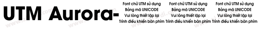 UTM Aurora字体转换